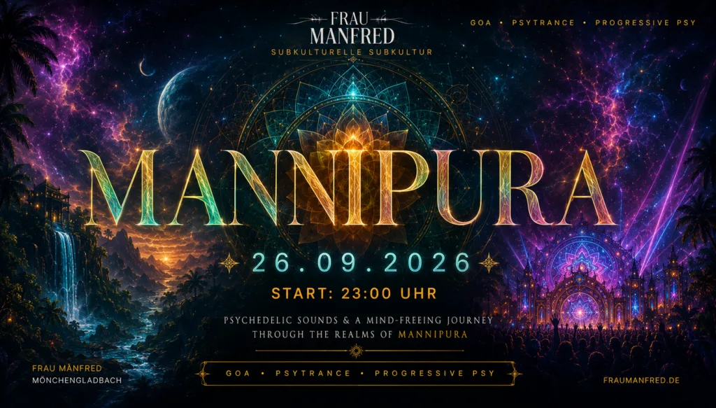MANNIPURA – Saturday 26.09.2026 – Frau Manfred Mönchengladbach